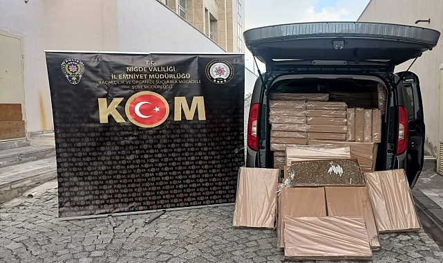375 bin dolu makaron ele geçirildi