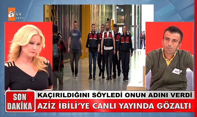 Canlı yayında gözaltına alındı
