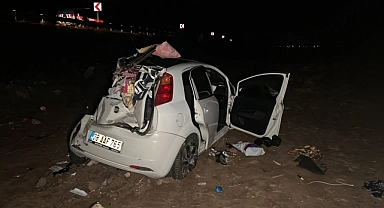 Devrilen otomobildeki yaşlı kadın öldü