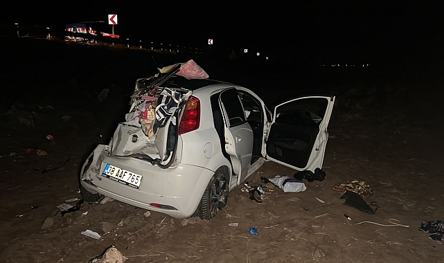 Devrilen otomobildeki yaşlı kadın öldü