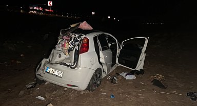 Devrilen otomobildeki yaşlı kadın öldü