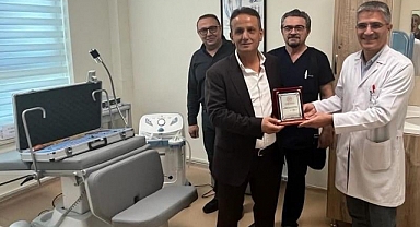 Hayırsever iş adamından hastaneye cihaz bağışı