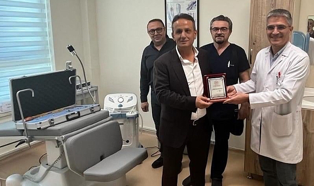 Hayırsever iş adamından hastaneye cihaz bağışı