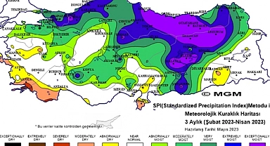 Karaman'da yağışlar arttı harita siyahtan yeşile döndü