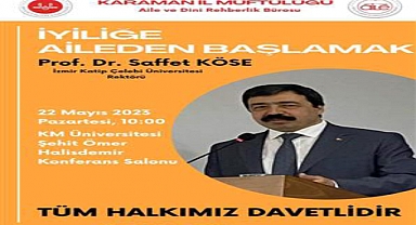 Karaman Müftülüğünden Konferansa davet