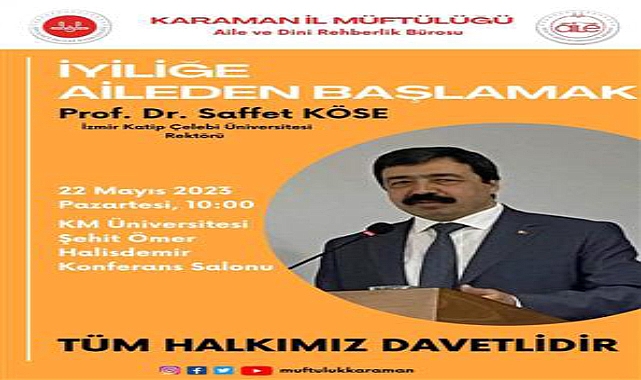 Karaman Müftülüğünden Konferansa davet