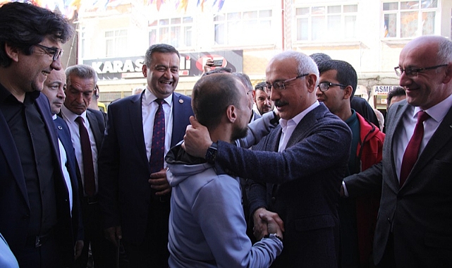 Lütfi Elvan'a Karaman'da Sevgi Seli