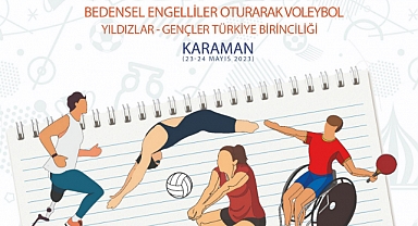 Oturarak Voleybolun Kalbi Karaman’da Atacak