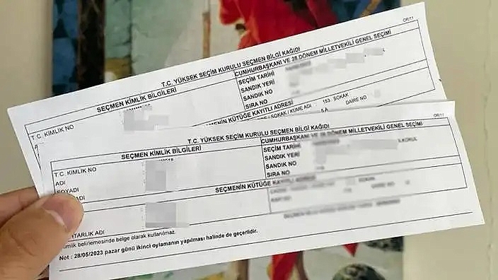 Seçmen bilgi kağıtları, Cumhurbaşkanı Seçimi'nin ikinci turu için yeniden dağıtılacak