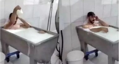 Süt banyosu görüntülerinden beraat eden sanık, 70 kişiye dava açtı