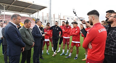 Vali Akkoyun’dan Karaman FK’ya moral ziyareti