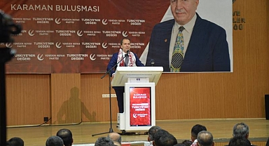 Yeniden Refah Partisi Genel Başkanı Erbakan, Karaman'da