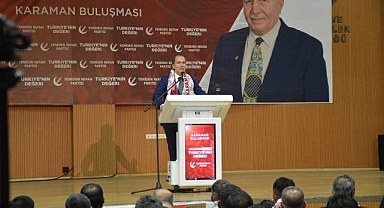 Yeniden Refah Partisi Genel Başkanı Erbakan, Karaman'da