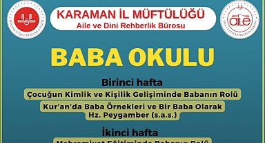 Karaman'da Baba Okulu kayıtları devam ediyor