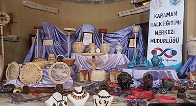 Karaman'da El Sanatları Sergisi Açıldı