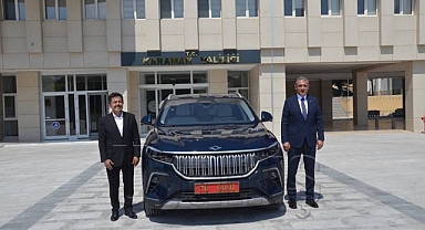 Karaman Valisi Akkoyun, TOGG'u teslim aldı