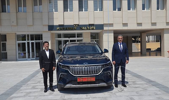 Karaman Valisi Akkoyun, TOGG'u teslim aldı