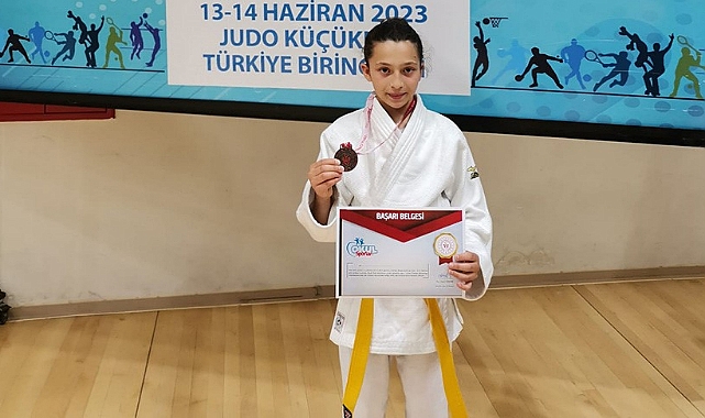Karamanlı Judocu Hancı, Katıldığı İlk Türkiye Şampiyonası'nda Bronz Madalya Kazandı