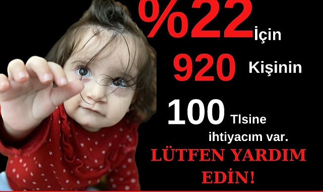 Zaman Çok Kısa, Tüm Karamanlı Yardımseverlerin Katkısı Gerek  SMA HASTASI MİNİK AYŞE BÜKRE İÇİN 23-24 HAZİRAN’DA KERMES