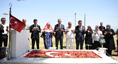 15 Temmuz şehidi Muhammed Yalçın’ın kabri ziyaret edildi
