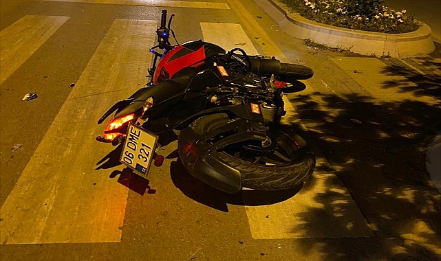 Devrilen motosikletin sürücüsü öldü