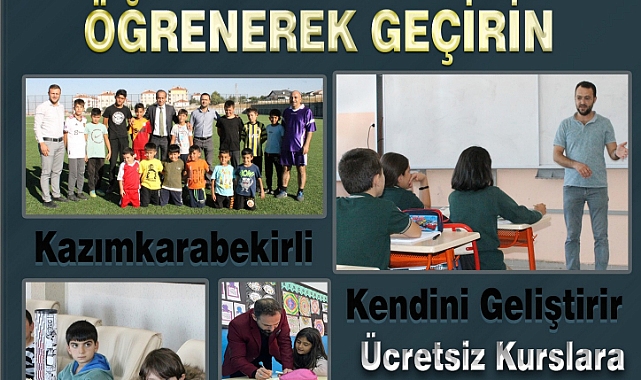 Kâzımkarabekir'de Ücretsiz Yaz Kursları Başlıyor