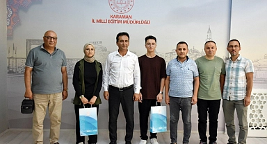 Öğrenci Yunus Gürbüz, Başarı Öyküsünü İl Müdürü Çalışkan'a Anlattı