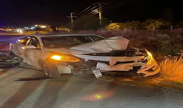 Otomobille çarpışan motosikletin sürücüsü öldü