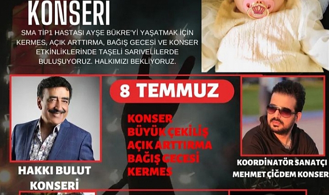 SMA Hastası Ayşe Bükre İçin Hayır Gecesi Düzenlenecek