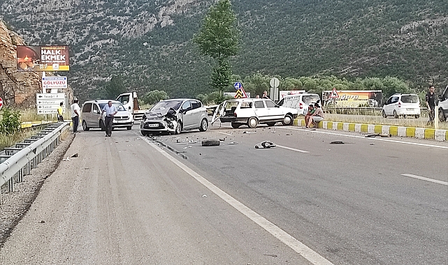 Trafik kazasında 1 kişi yaralandı