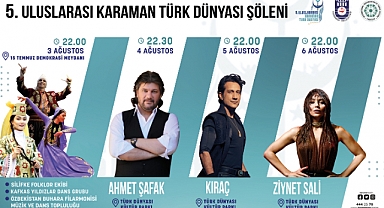 5. Uluslararası Karaman Türk Dünyası Şöleni Başlıyor