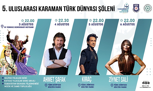 5. Uluslararası Karaman Türk Dünyası Şöleni Başlıyor