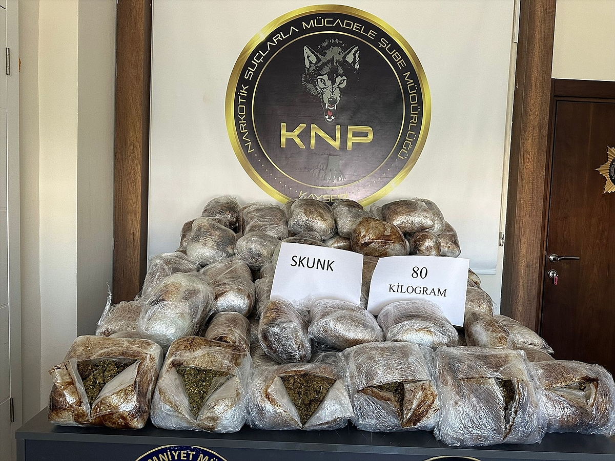 80 kilogram sentetik uyuşturucu ele geçirildi