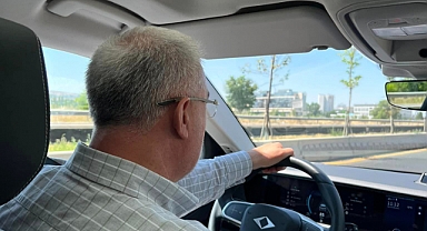 Çağlayan, TOGG aracıyla test sürüşü yaptı