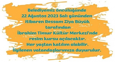 Göktepe'de resim kursu açılacak