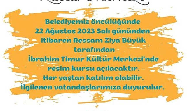 Göktepe'de resim kursu açılacak