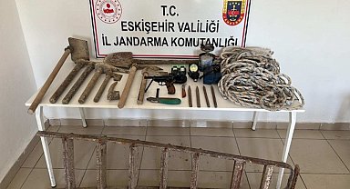 Kaçak kazı yapan şüpheli yakalandı