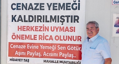 Karaman’da Bir Mahallede Daha Cenaze Yemeği Uygulaması Kaldırıldı