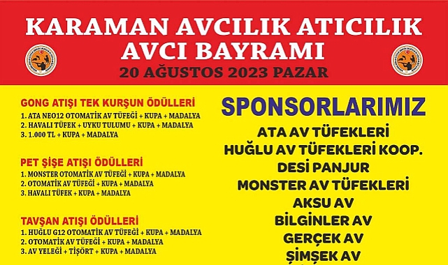 Pazar Günü Avcıların Bayramı Var!