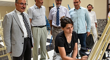 Rektör Gavgalı Özel Yetenek Sınavına Giren Adayların Heyecanına Ortak Oldu