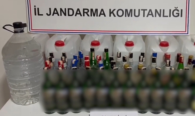 Sahte ve kaçak içki ele geçirildi