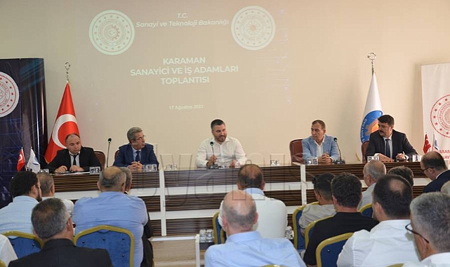 Sanayi ve Teknoloji Bakan Yardımcısı İnan, Karaman'da toplantıya katıldı
