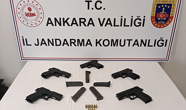 Silah kaçakçılığı operasyonunda 5 ruhsatsız tabanca ele geçirildi