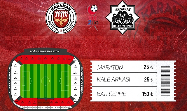 Aksaray Belediyespor Maçında Kale Arkası, Maraton ve Batı Protokol Tribünleri Seyirciye Açılacak
