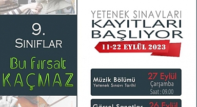 Güzel Sanatlar Lisesi'nde yetenek sınavları kayıtları başlıyor