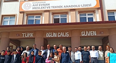Karaman Ahi Evran Mesleki ve Teknik Anadolu Lisesinde Ahilik haftası ve Kariyer günleri düzenlendi