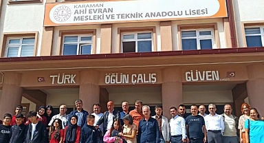 Karaman Ahi Evran Mesleki ve Teknik Anadolu Lisesinde Ahilik haftası ve Kariyer günleri düzenlendi