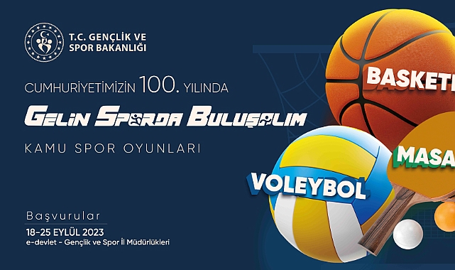 Karaman’da Kamu Spor Oyunları Başvuruları Başlıyor