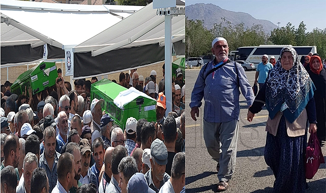 Karaman'da kazada hayatını kaybeden yaşlı çift toprağa verildi