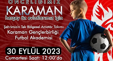 Karaman Gençlerbirliği Futbol Akademisi açılıyor